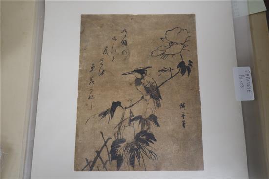 Japanese School, a group of assorted woodblock prints